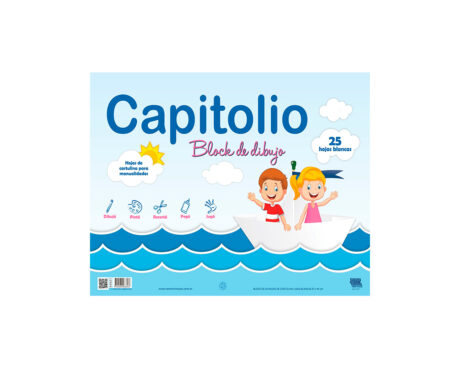 BLOCK CAPITOLIO DIBUJO BLANCO 6362 Nro 6 x 25 H. L