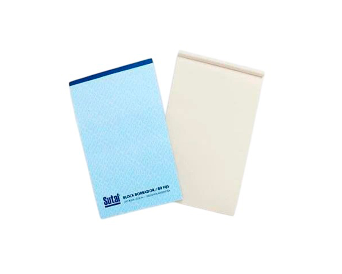 BLOCK BORRADOR SUTAL ESQUELA 80 H. x 10 . (80022)