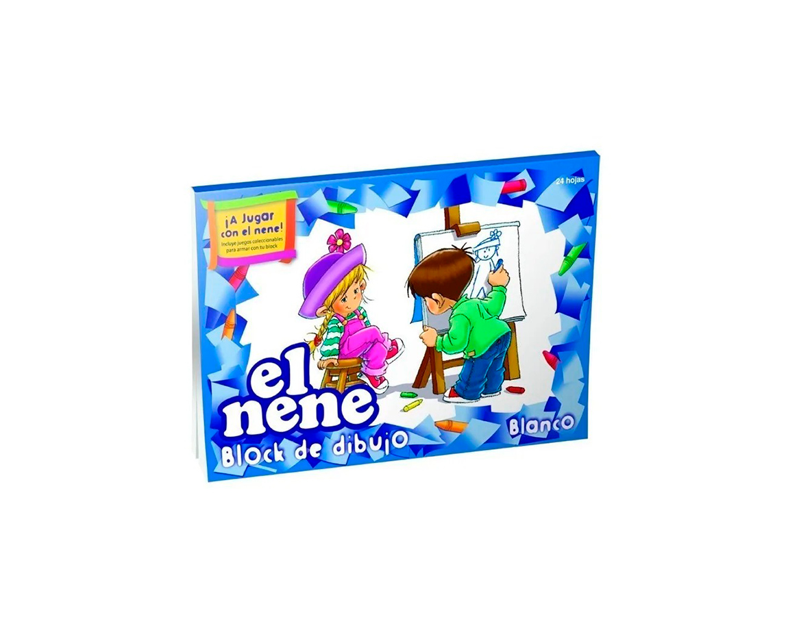 BLOCK EL NENE Nro 5 BLANCO P/DIBUJO 24 H. L