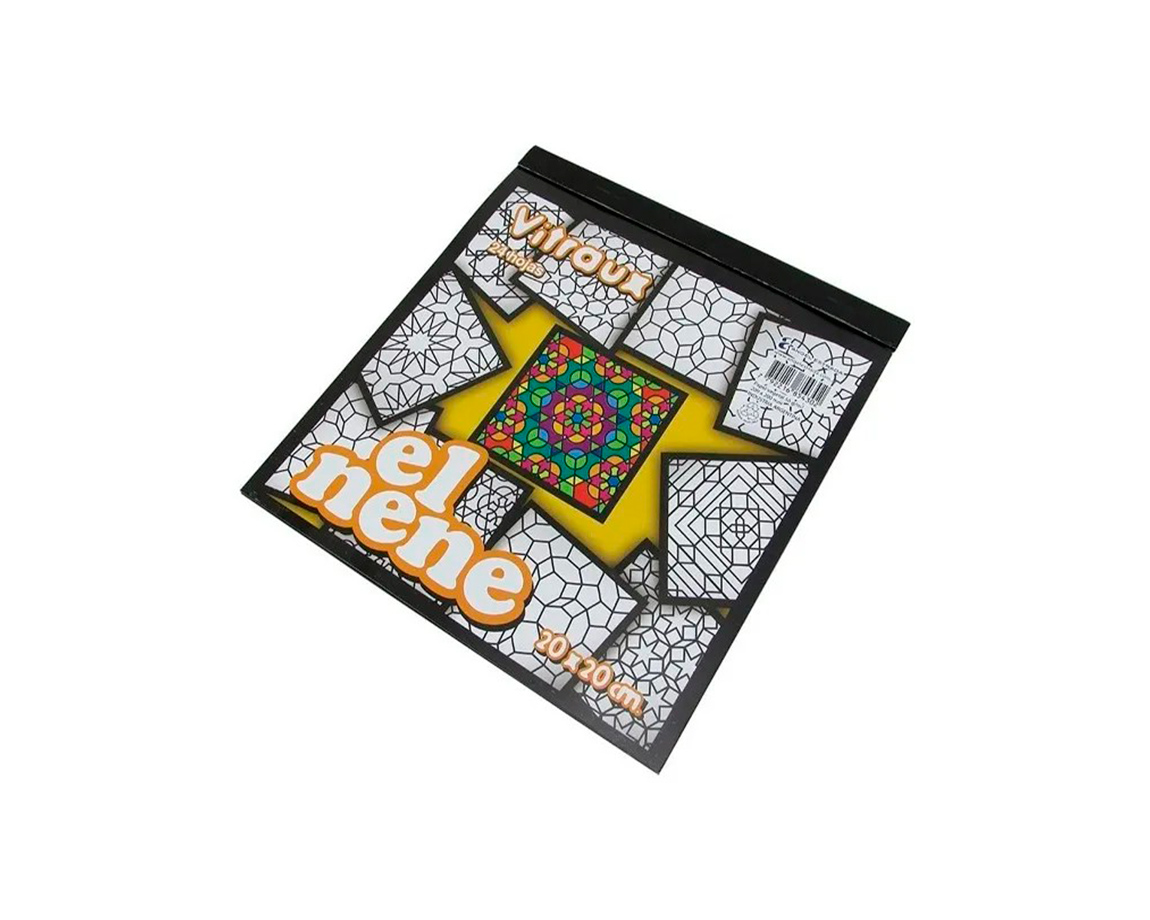 BLOCK EL NENE 20x20CM MANDALAS VITRAUX