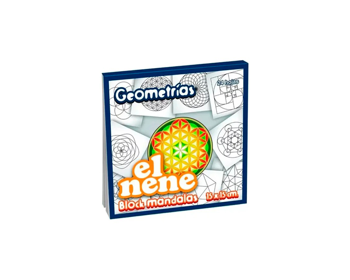 BLOCK EL NENE 15x15CM MANDALAS GEOMETRIAS