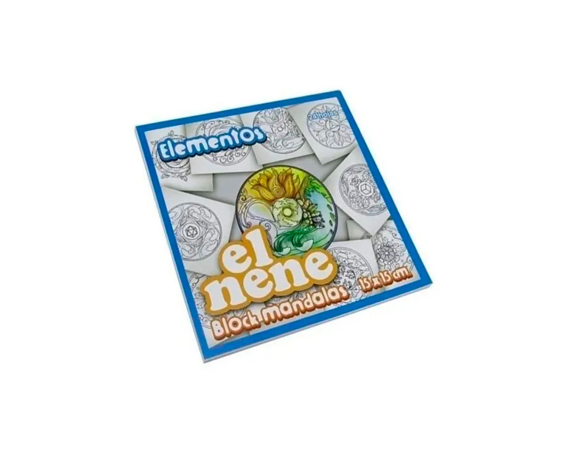 BLOCK EL NENE 15x15CM MANDALAS ELEMENTOS