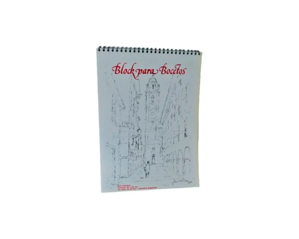 BLOCK RAB BOCETO  90 GS 32x44 C/ESP 40 H. L -2067esp-