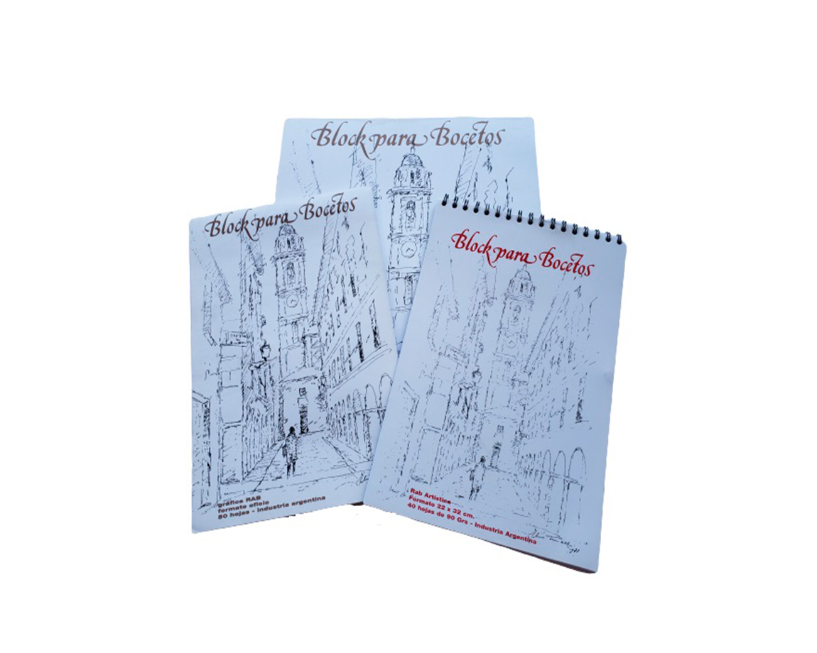 BLOCK RAB BOCETO DOBLE OFICIO 50 H. L EMBLOC. -2067-