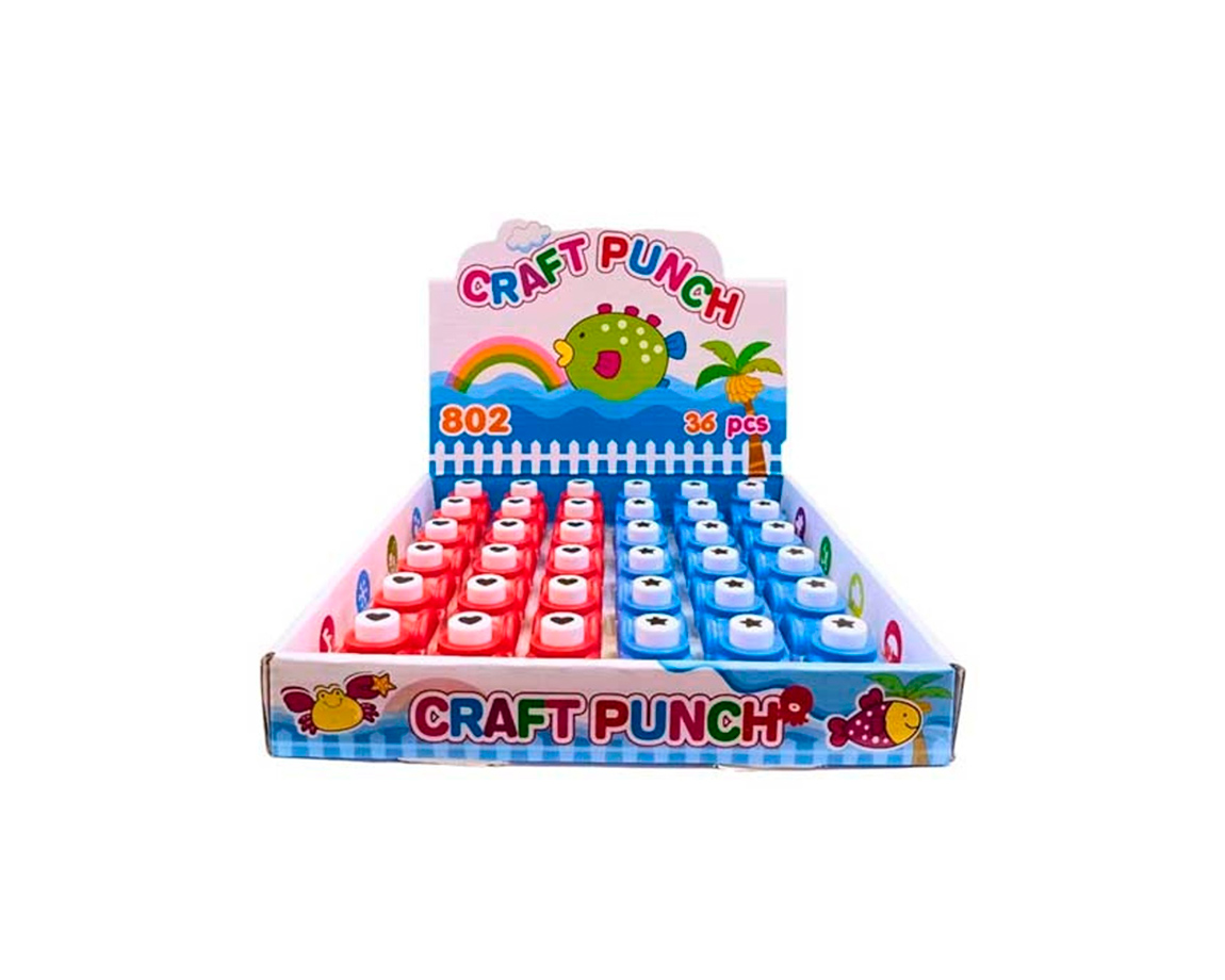 SACABOCADO COLOURS 26007/802 0.5 CM MINI CORAZON/ESTRELLA