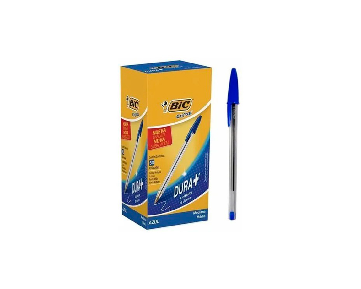 BOLIGRAFO BIC 1 MM  AZUL CRISTAL
