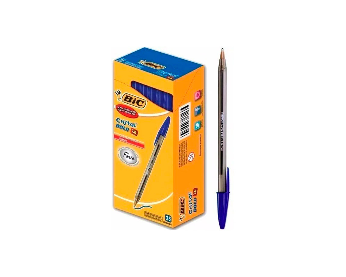 BOLIGRAFO BIC 1.6 MM INTENSO AZUL (CRISTAL BOLD