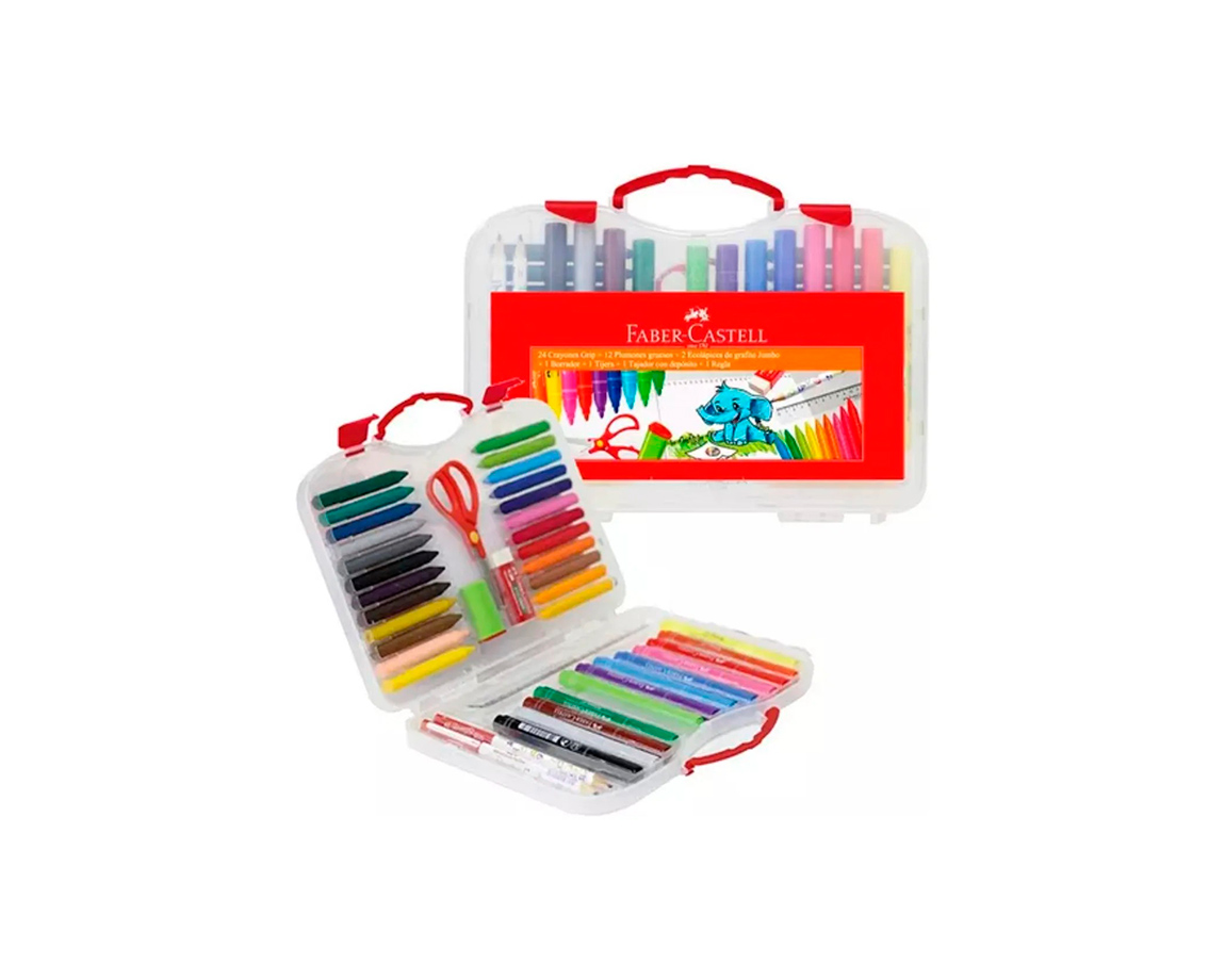 VALIJA FABER PRESCOLAR 370335 31 UTILES