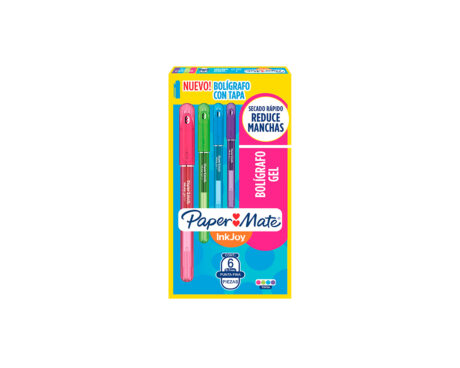 BOLIGRAFO PAPER MATE GEL 0.7 x 6 U. RET SURT 1