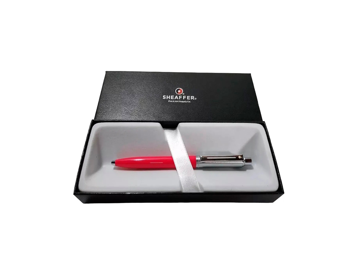 BOLIGRAFO SHEAFFER 321-2 SENTINEL PLATA/ROJO