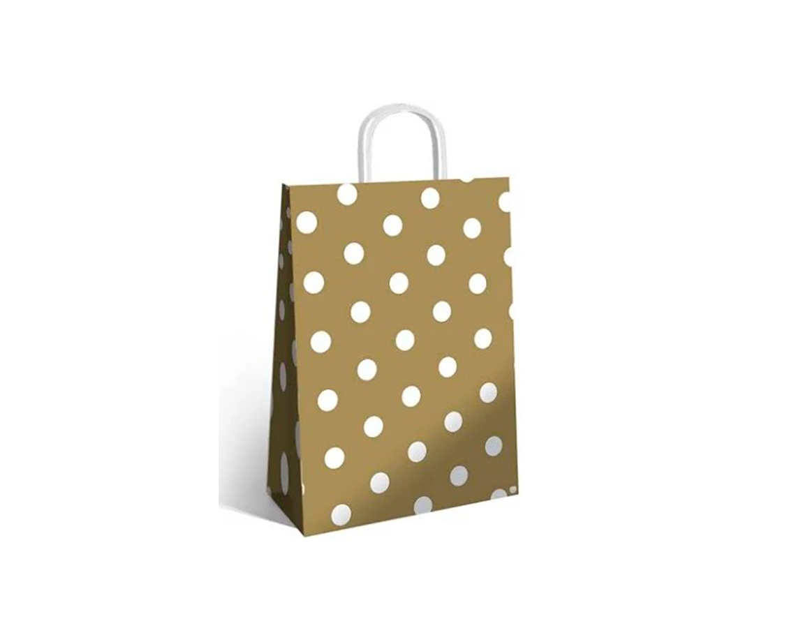 BOLSA REGALO ROMI WHITE DOTS 30x41 xU