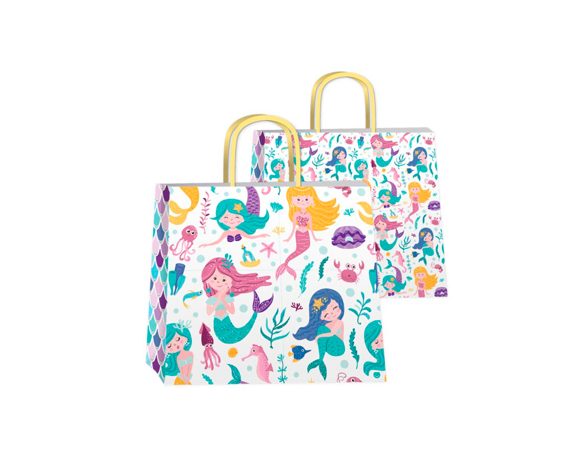 BOLSA REGALO ROMI SIRENITA 32x30 x UNID.
