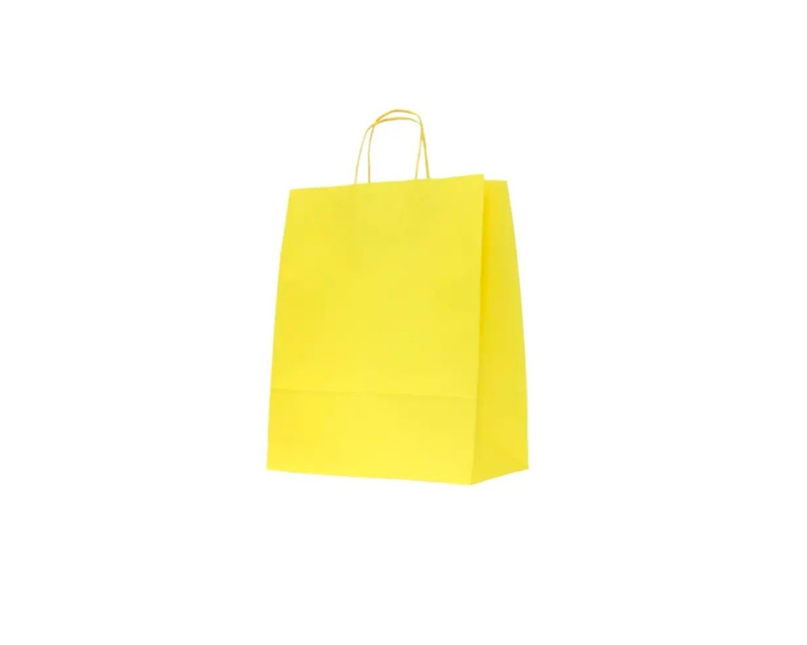 BOLSA GP KRAFT KP4 260x125x360 ME AMARILLO 125 G.