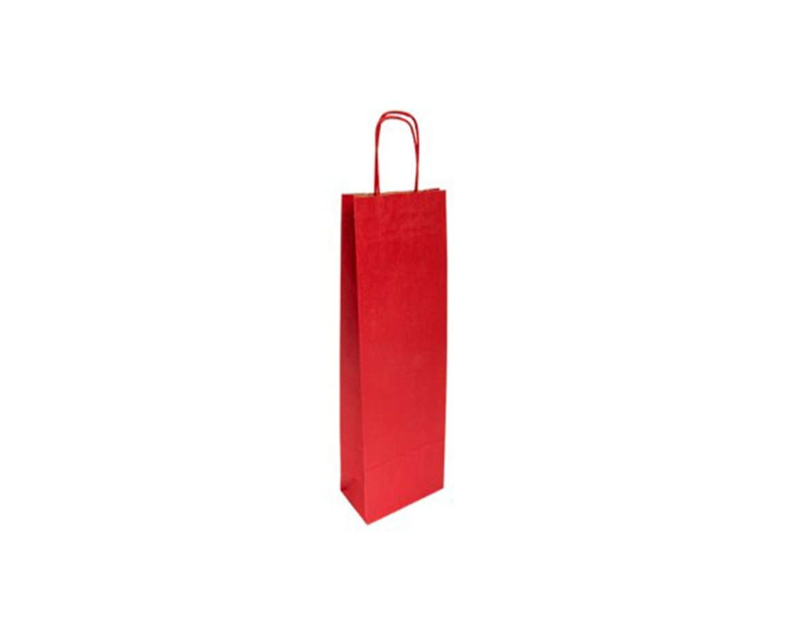 BOLSA GP KRAFT KP 12x10x38 BOTELLA ROJO