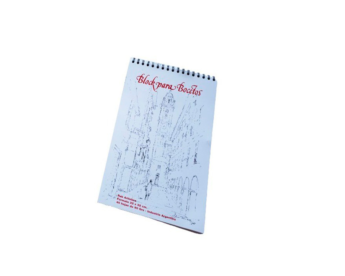 BLOCK RAB BOCETO  90 GS 22x32 C/ESP 40 H. L -2066esp-