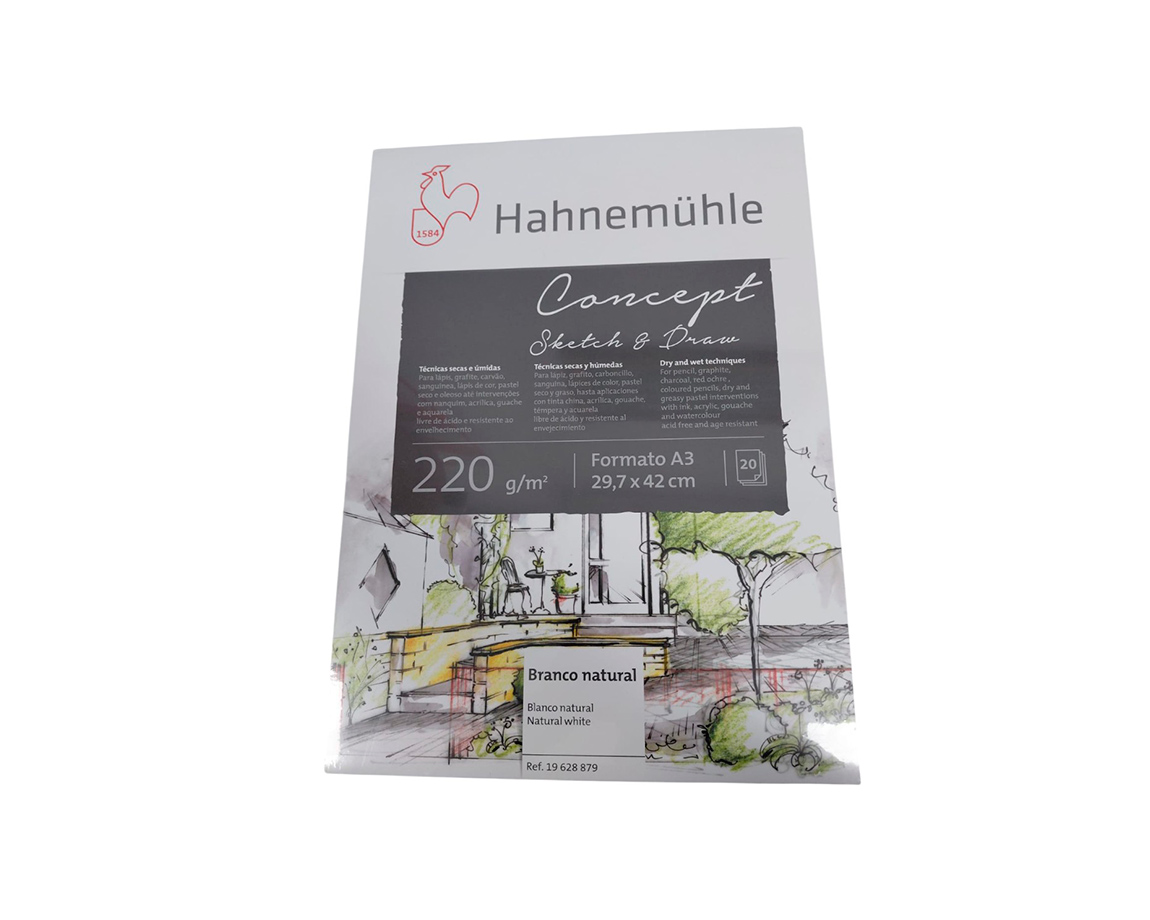 BLOCK HAHNEMUHLE -A3- ACUARELA 220G x 20 H -19628879-