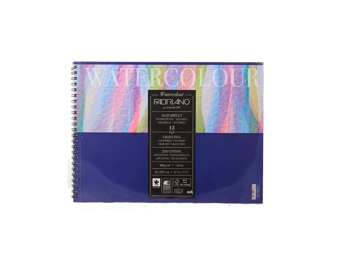 BLOCK FABRIANO WATERCOLOUR 32x41 12 H. ESP. 300 GS