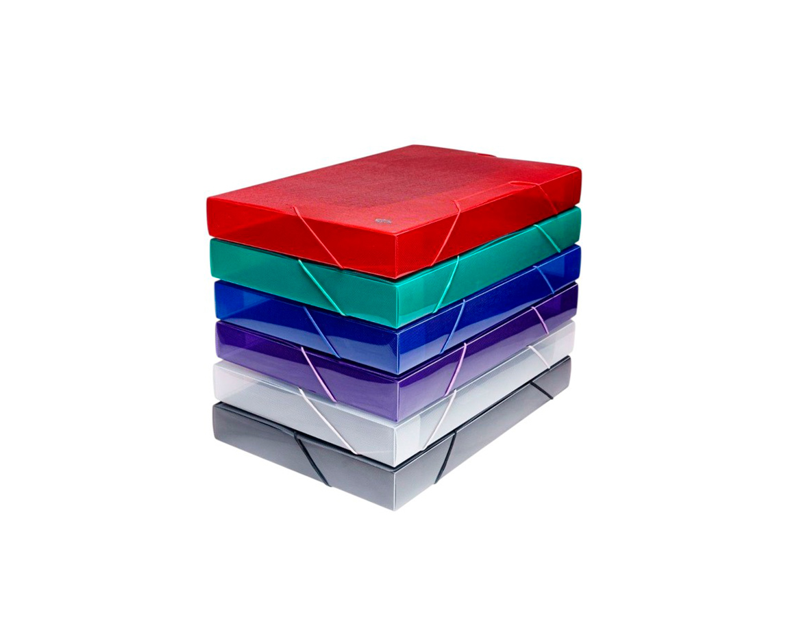 CAJA ARCHIVO RIDEO A4 4CM PP C/ELAST xU. (0173 )