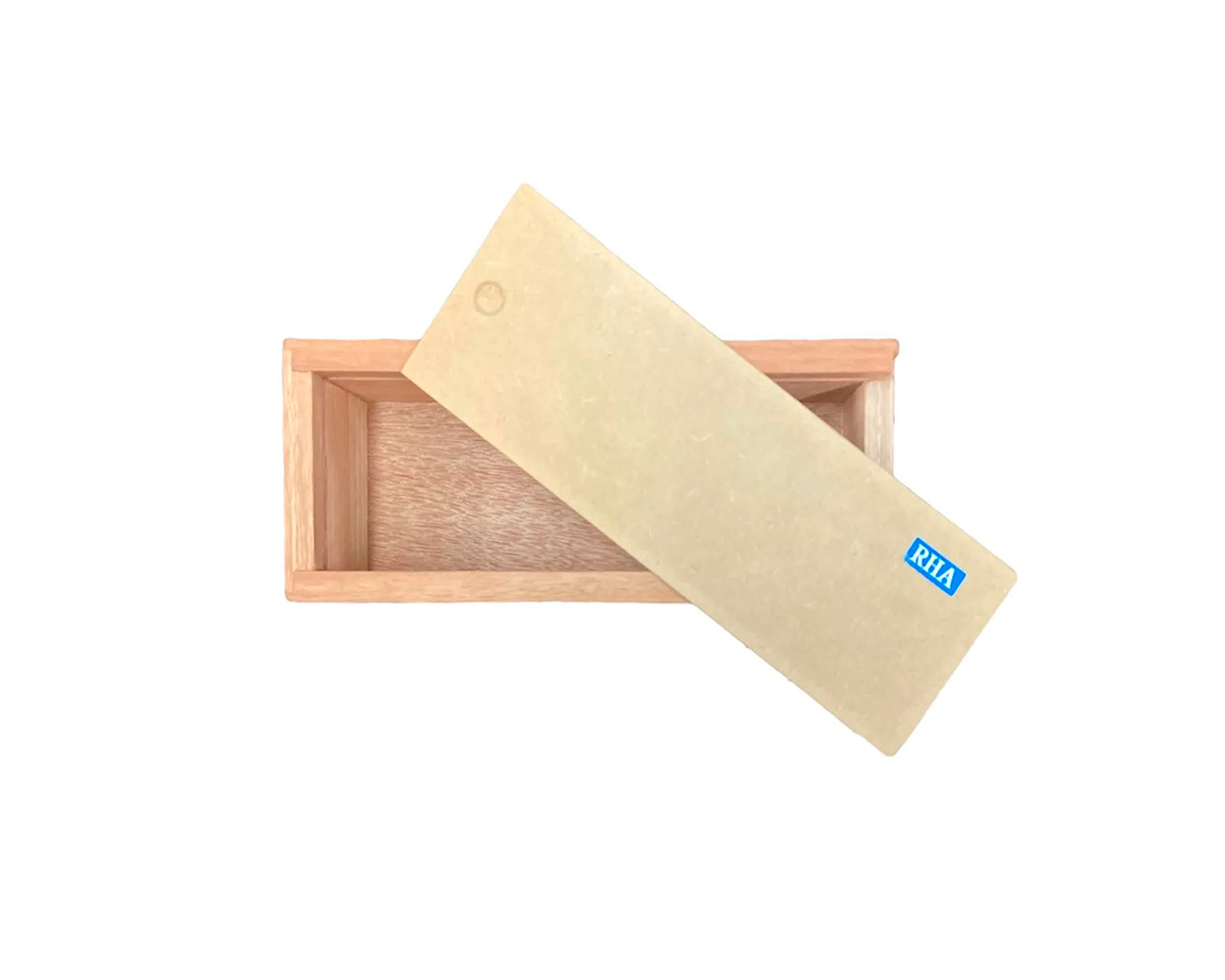 PORTAPINCEL CAJAS  DE MADERA NATURAL CHICA R.H.A