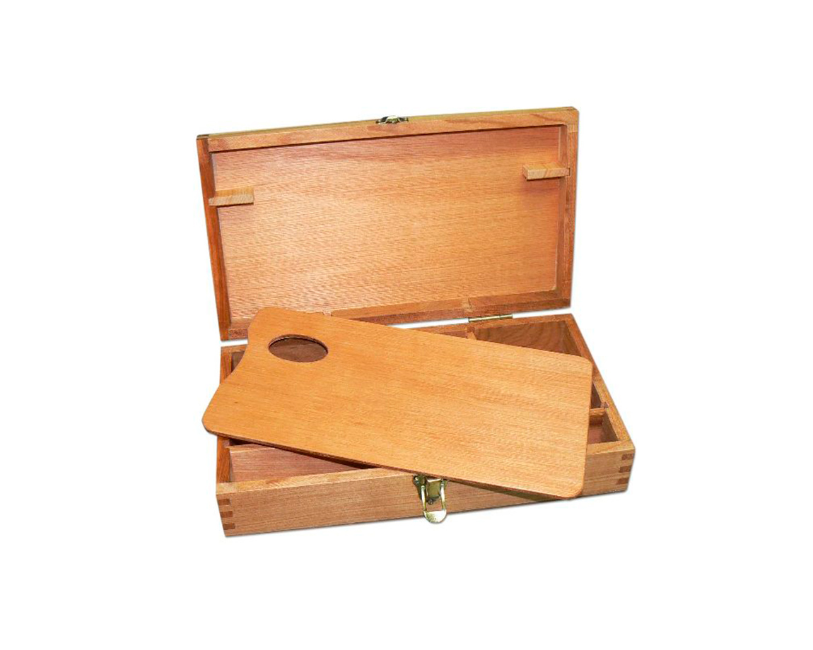 PORTAPINCEL CAJAS  DE MADERA NATURAL GRANDE R.H.A