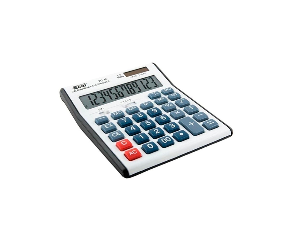 CALCULADORAS ECAL TC46 12 DIG GDE