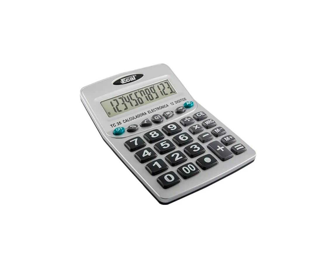 CALCULADORAS ECAL TC35 12 DIG GDE