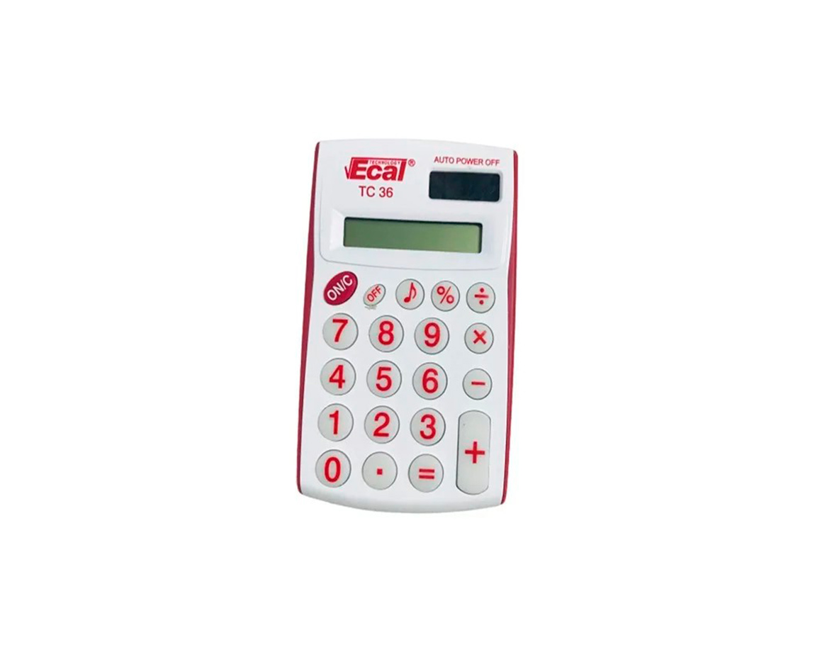 CALCULADORAS ECAL TC36 8 DIG SOLAR