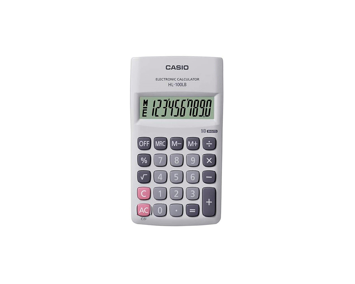 CALCULADORAS CASIO HL-100LB BOLSILLO 8 DIG.