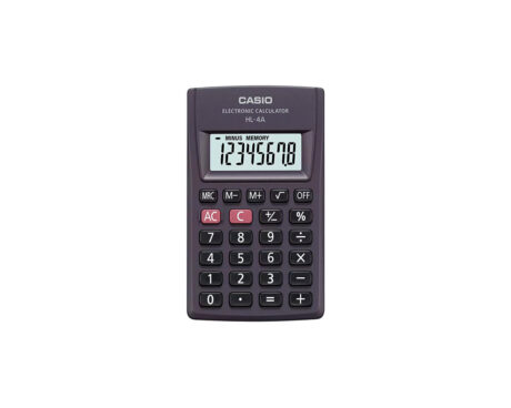 CALCULADORAS CASIO HL-4A BOLSILLO 8 DIG.