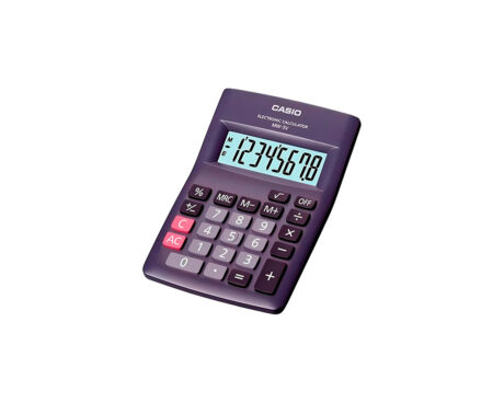 CALCULADORAS CASIO MW5V BOLSILLO 8 DIG. NEGRA