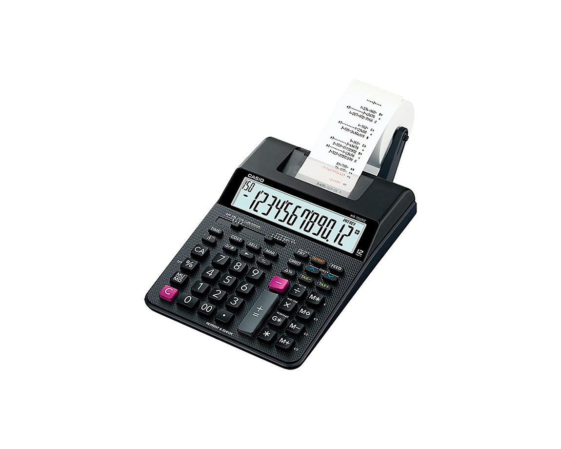 CALCULADORAS CASIO HR-100RC MOSTR. IMPRES 12D