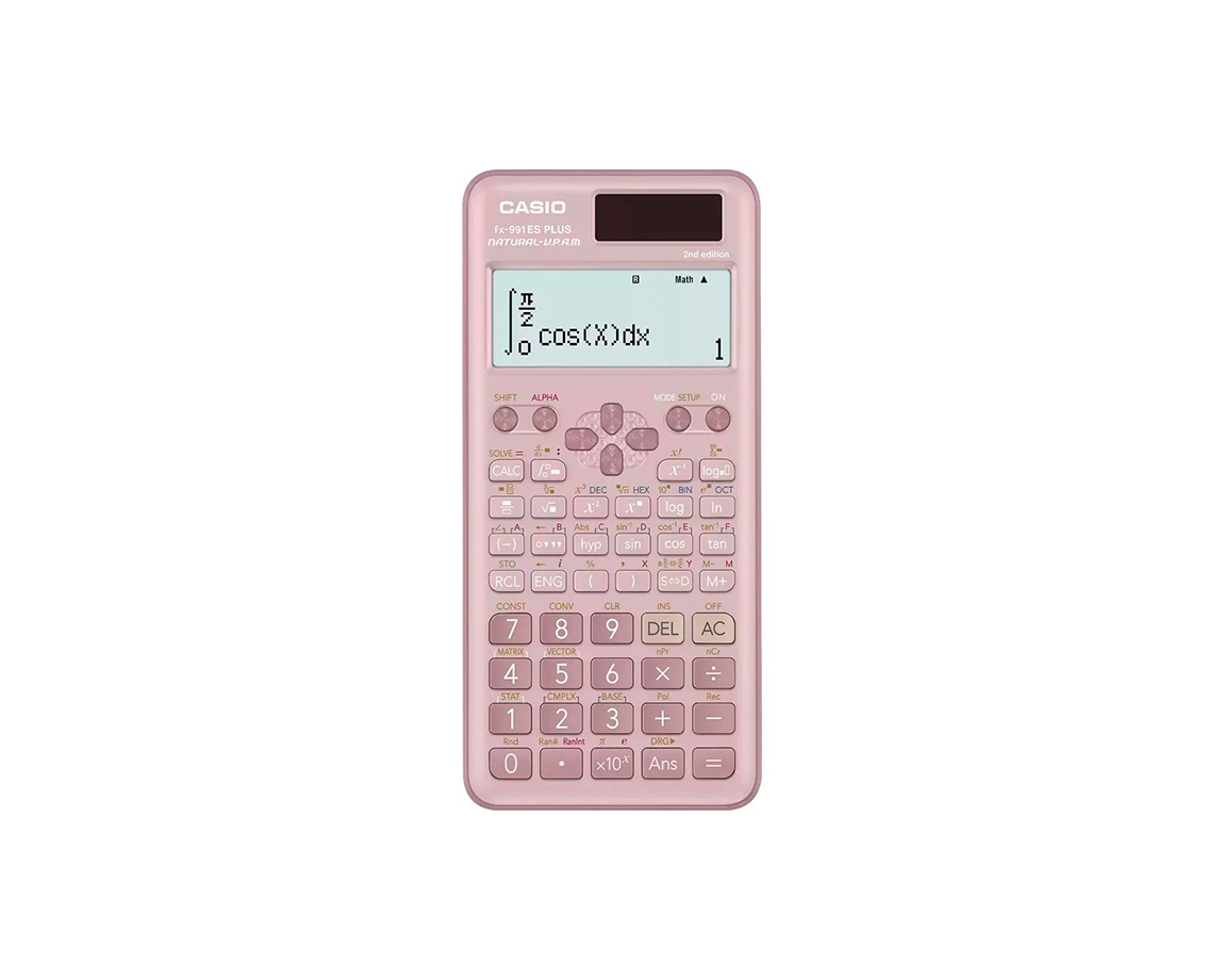 CALCULADORAS CASIO FX-991ES PLUS CIENT 417 FUNC ROSA