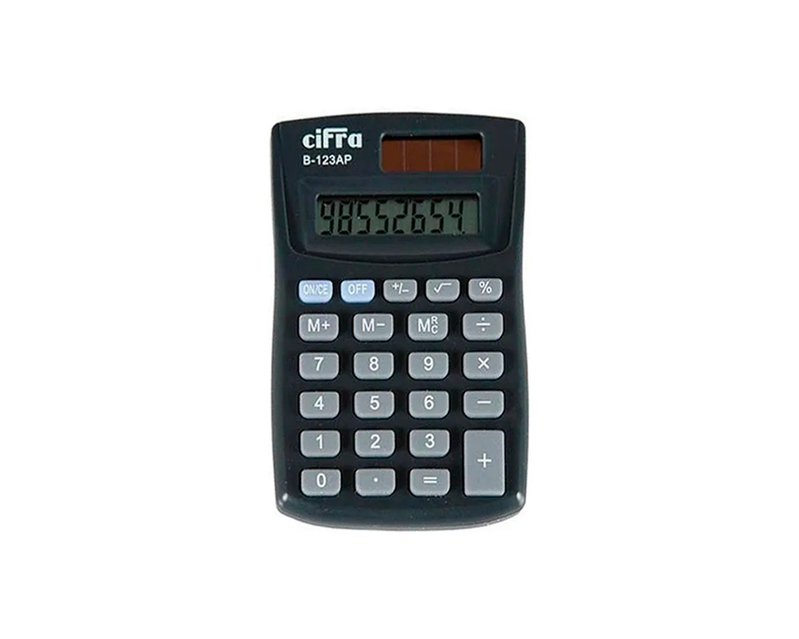 CALCULADORAS CIFRA B123AP  8 DIG BLISTER
