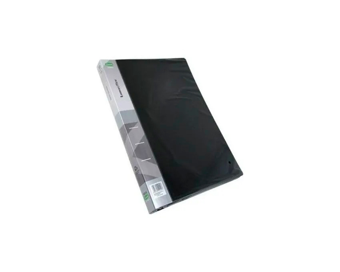 CARPETA LAMA OFFICE FM40 A4 40 FOLIOS NEGRO