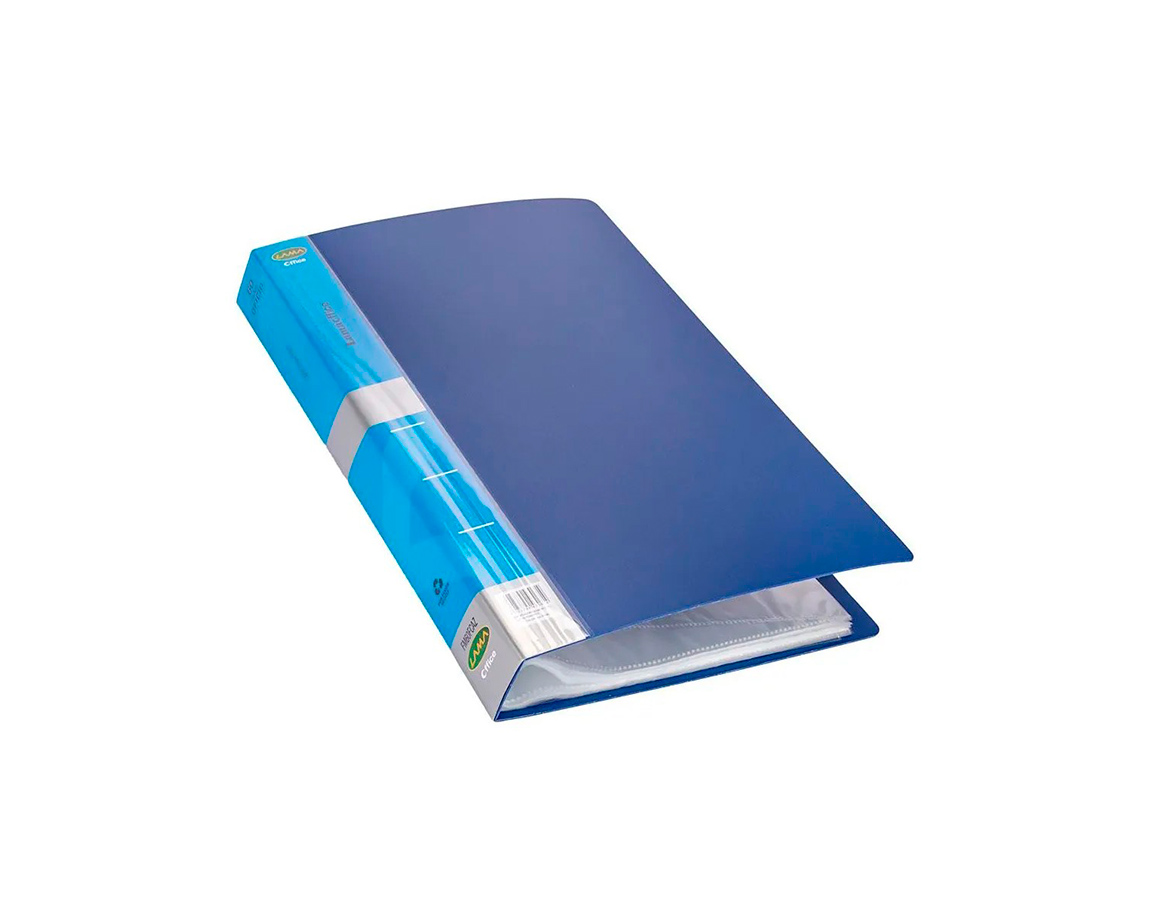 CARPETA LAMA OFFICE FM40 A4 40 FOLIOS AZUL