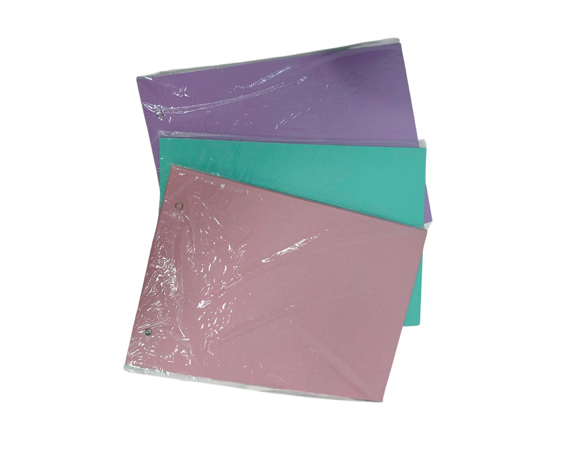 CARPETA LAMA Nº5 2 TAPAS PASTEL VDE/ROSA/LILA