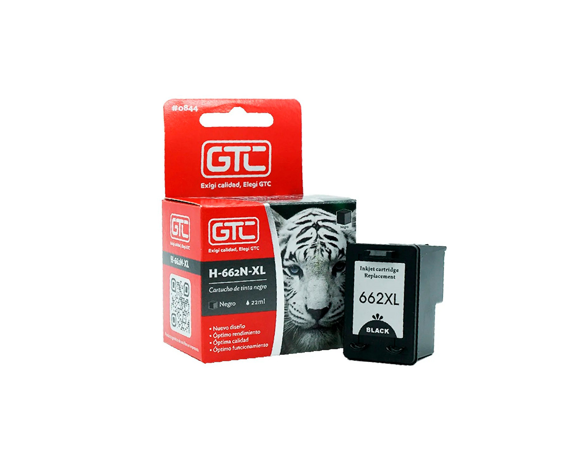 CARTUCHO GTC HP  662N XL CZ105L NEGRO
