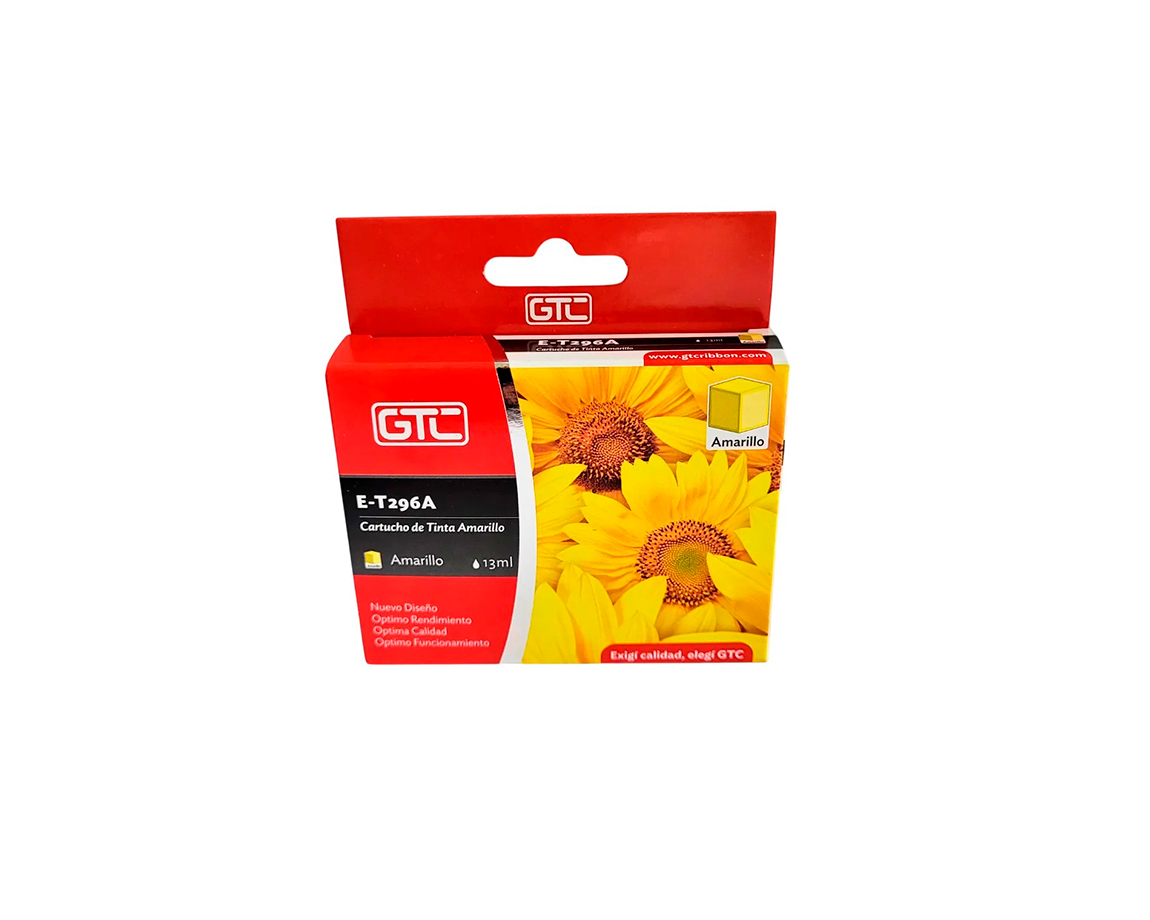 CARTUCHO GTC T296 AMARILLO XP-231/431