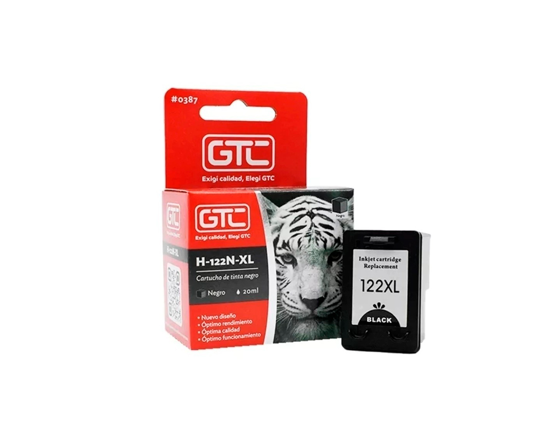 CARTUCHO GTC HP 122XL NEGRO 122