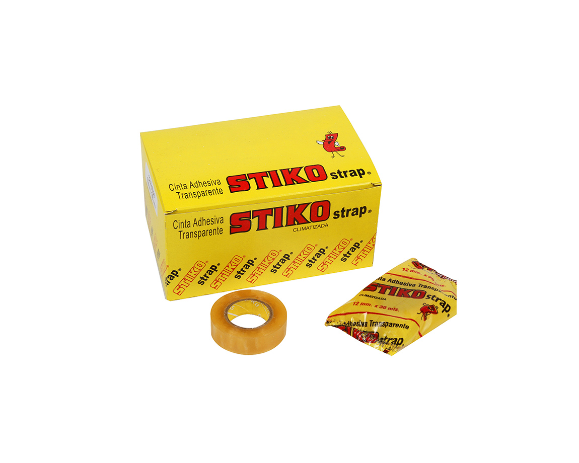 CINTA ADHESIVA STIKO STRAP 12x30 MTS
