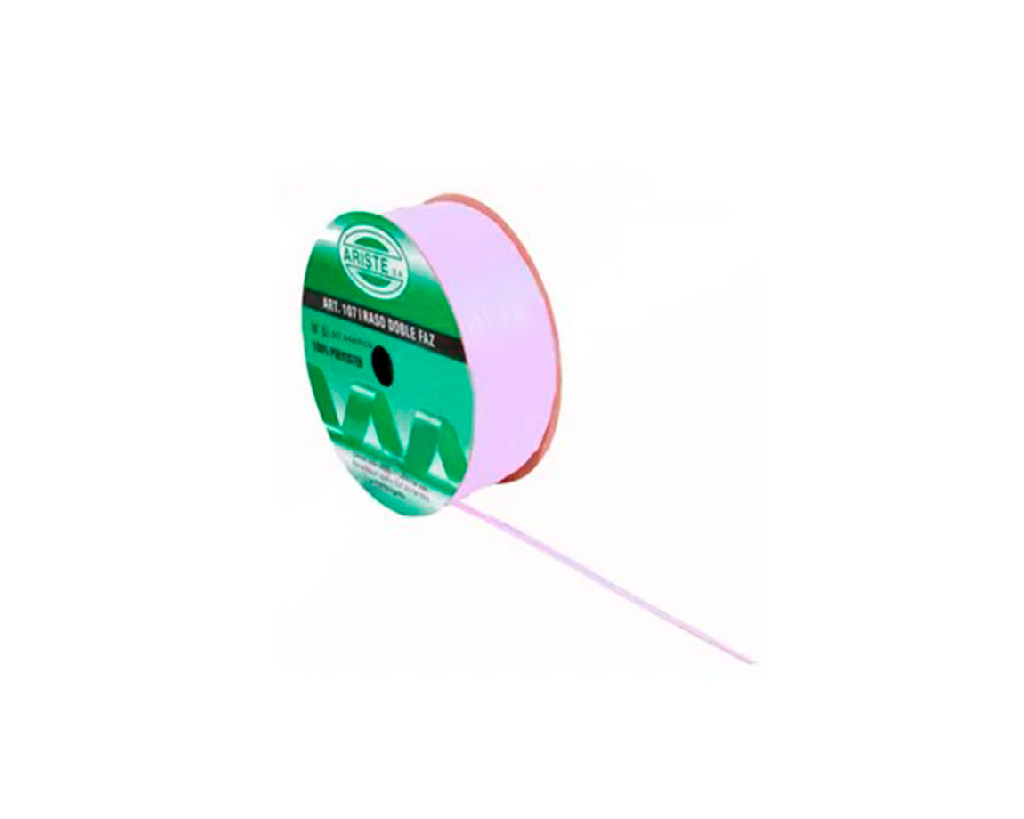 CINTA RASO ARISTE Nro 0  3mm x50 MTS LILA DOBLE FAZ
