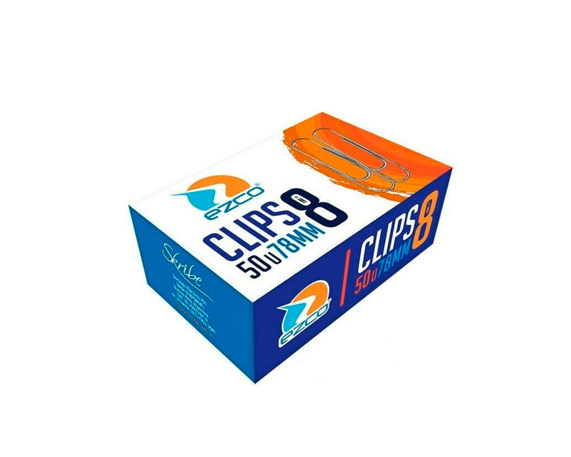 CLIPS EZCO METAL Nro 8 x UNID.