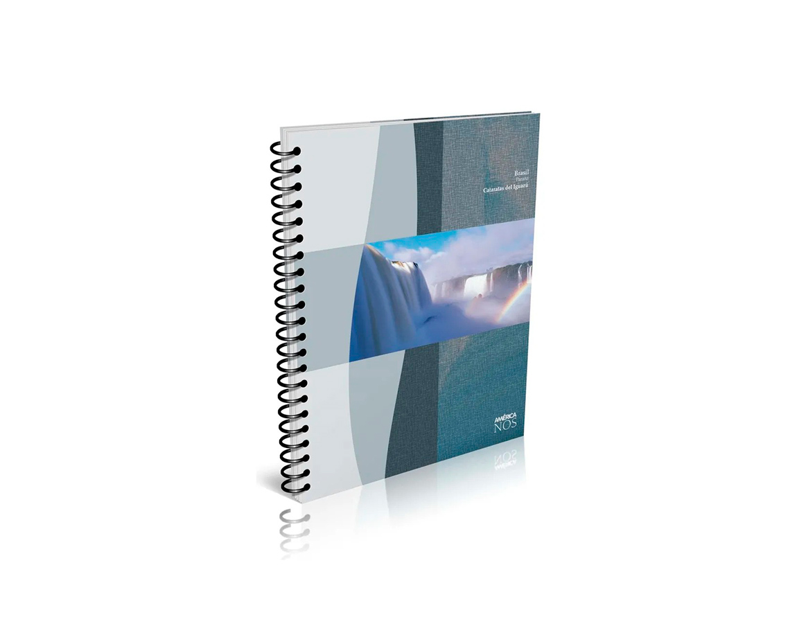 CUADERNO AMERICA 16x21 ESPIRAL 80 H # T/F TERRA
