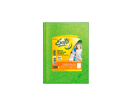 CUADERNO EXITO ARAÑA 48 H  = VERDE MANZANA