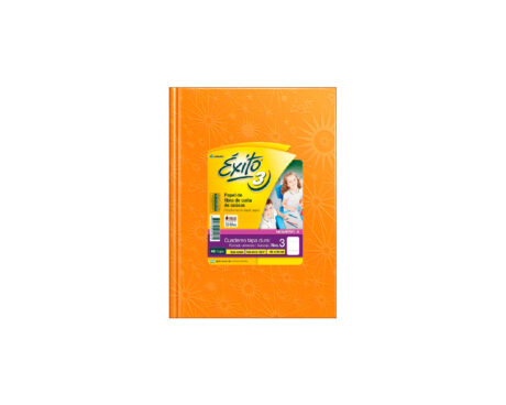CUADERNO EXITO 19x24 E3 ARAÑA T/D. 48 H = NARANJA