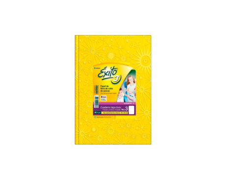 CUADERNO EXITO 19x24 E3 ARAÑA T/D. 48 H = AMARILLO