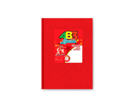 CUADERNO LAPRIDA AB3 19x23.5 ARAÑA  50 H.= ROJO