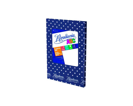 CUADERNO RIVADAVIA ABC 19x23.5 LUNAR 48 H = AZUL