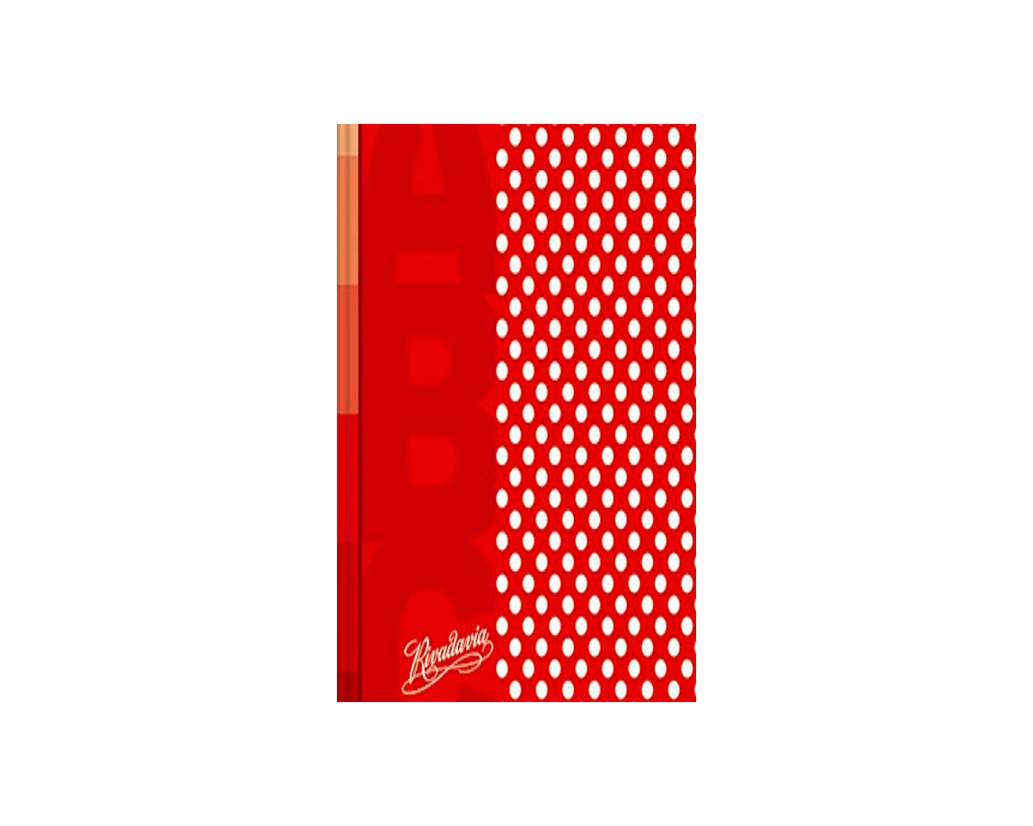 CUADERNO RIVADAVIA ABC 19x23.5 LUNAR 48 H = ROJO