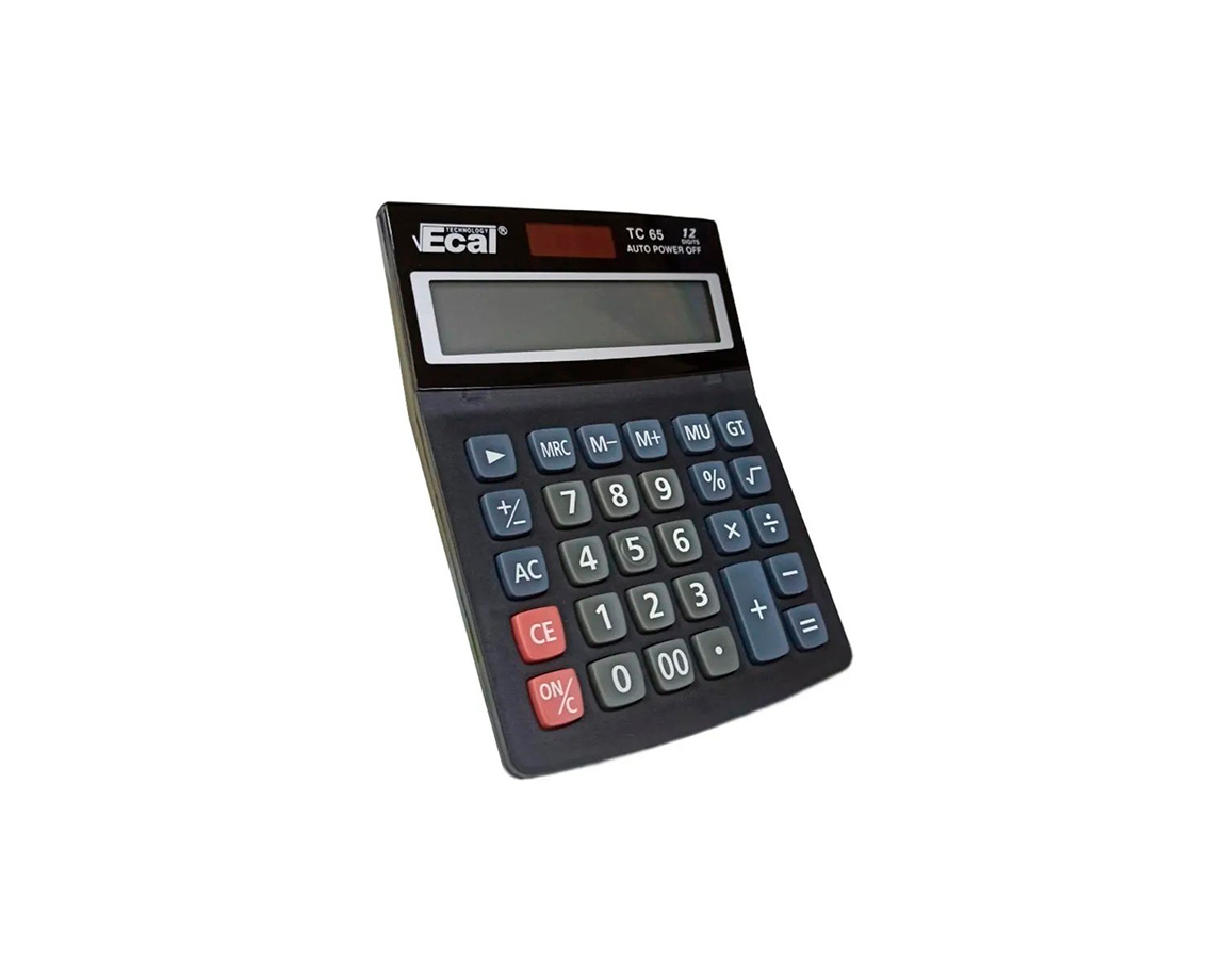 CALCULADORAS ECAL TC65 12 DIG GDE